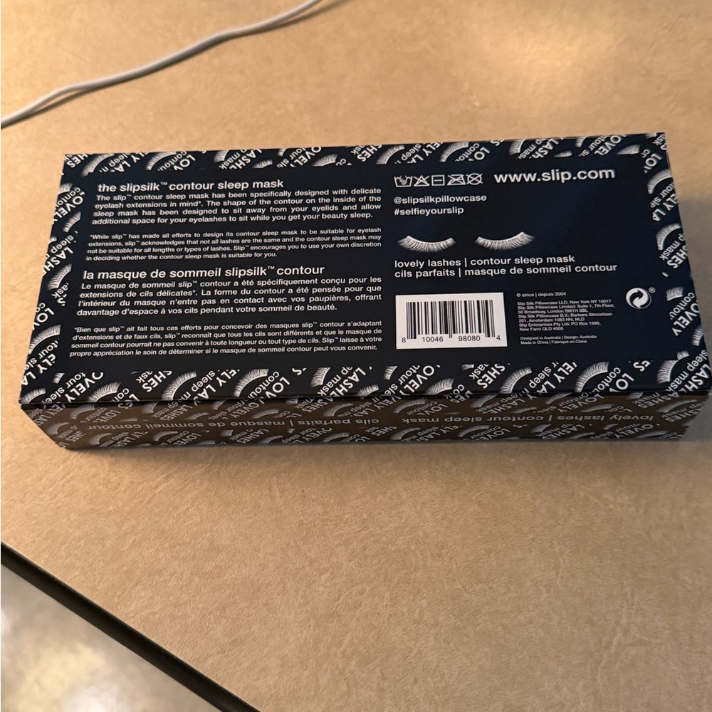 slip black and white Lovely Lashes Contour Sleep Mask new in Box - Picture 5 of 5